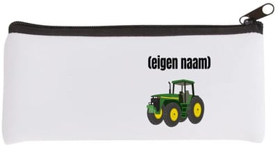 Akyol - tractor Etui - Boer - boer of boerin - met eigen naam - leuk cadeau voor iemand die op de boerderij werkt - cadeau - kado - 20 bij 9 cm