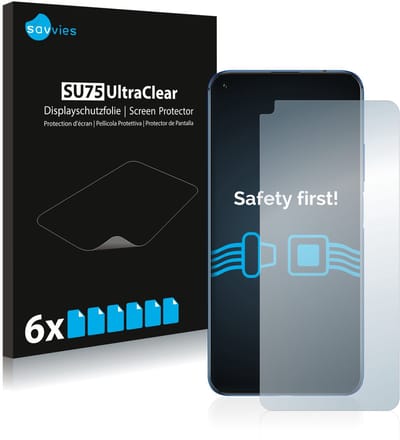 Savvies - Screenprotector voor Huawei Nova 5T - Folie Beschermfolie transparant 6 Stuks