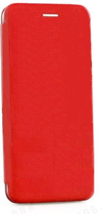 Ntech Geschikt voor iPhone Xs Max Luxe Rood TPU / Kunststof Flip Cover met Magneetsluiting