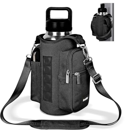 Magnetische gymtas met waterfleshouder en vakken voor mobiele telefoon - Ideaal voor sport en fitness