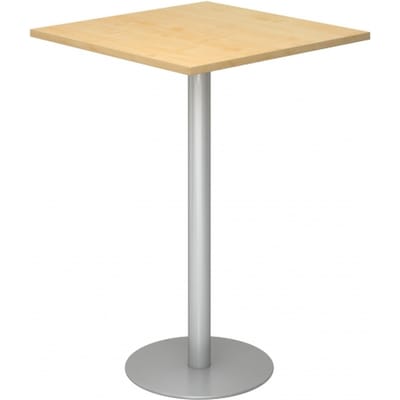 BISTRO H88Q S - Systeem conferentietafel Esdoorn 80 x 80 Zilver