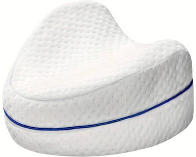 Nivard Kniekussen - Beenkussen - Orthopedisch - Zijslaapkussen - Voor In Bed - Volwassenen - Orthopedisch Kniekussen - Wit