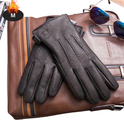 Livano Winterhandschoen - Handschoenen - Handschoenen WInter - Winter - Leer- Zwart - M
