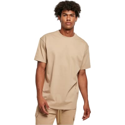 Urban Classics - Heavy Oversized Heren Tshirt - XS - Beige