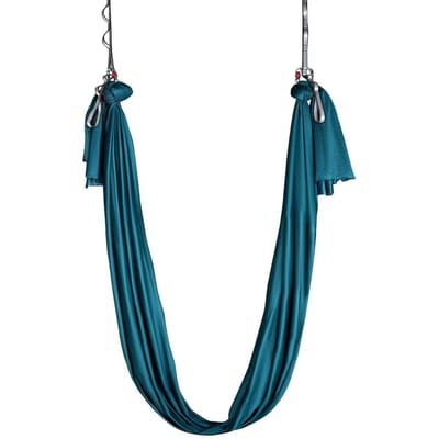 Hamac et balançoire de Yoga Aérien, 5,5 mètres, Kit de démarrage Yoga Aérien avec tissu en nylon 100 g/m², Matériel de suspension complet et Guide d'installation facile, Antigravité