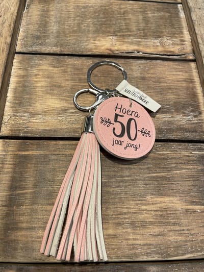 Sleutelhanger /Tashanger +Tassel / Kwast 50 jaar