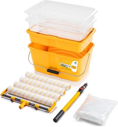 Verfroller Kit - Schildergerei - Grote Oppervlakken Schilderen - Inclusief Emmer & Bak - 18 Inch - N.v.t.