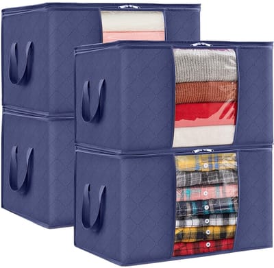SEVERNO Home Baggi - Organizer Set - 4 Stuks - Granat - Met Doorzichtig Venster