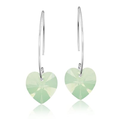 Montebello Oorbellen Pippa HZ28 - Swarovski Hart - 925 Zilver Gerhod. - Ø14mm - 40mm
