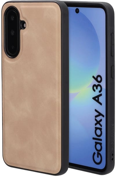 Mobiparts Classic Backcover geschikt voor Samsung Galaxy A36 Moonstone - Beige - MagSafe