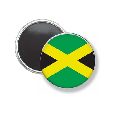 Button Met Magneet 58 MM - Vlag Jamaica - NIET VOOR KLEDING