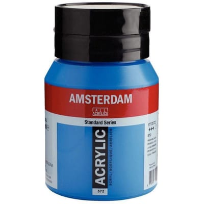 Amsterdam Standard Series Acrylverf Pot 500 ml Primaircyaan 572