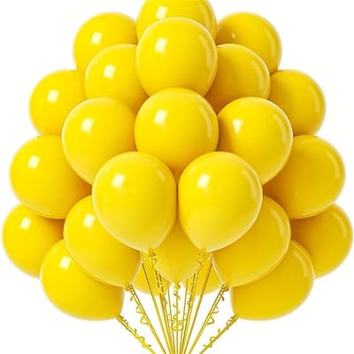 20 ballons en latex de 30 cm Ballons de fête Anniversaire Remise de diplôme Halloween Noël Thanksgiving Mariage Révélation du sexe Décorations de fête jaune