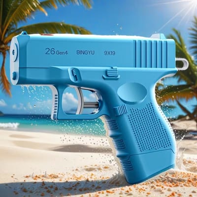 Prank Gun Waterpistool – Dubbelzijdige Grap Water Gun met Omgekeerde Spray & Geheime Trekker – Zomer Speelgoed voor Kinderen en Volwassenen – Zwembad & Strand - Kleur Blauw