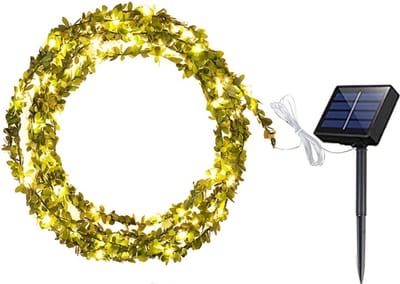 Livano Klimop Slinger - Met Led Lichtjes - Met Lichtjes - Klimop Kunstplant - Plant Slinger - Hangplant Kunstplanten - Fairy Lights - String Lights - Bedroom - Nep Klimop - 5M 50 Leds