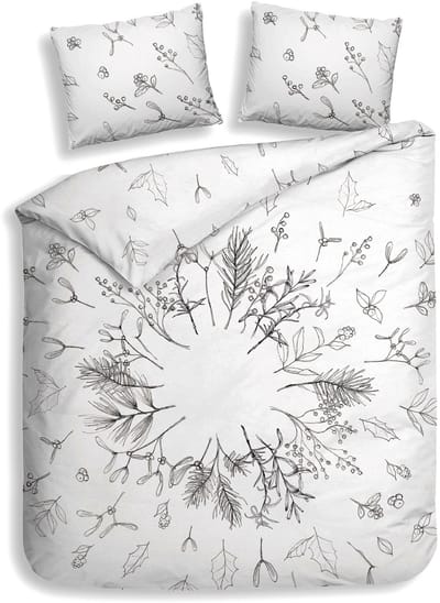 Heckettlane Fresia Dekbedovertrek - Katoen - 240x200-220 cm - Lits-Jumeaux - Wit