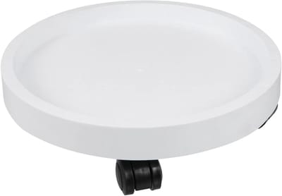 Plantenroller - Bloempotstandaard Plantenstandaard - Verplaatsen van Potten - Met Soepele Wielen - 32 cm Diameter - Zwart