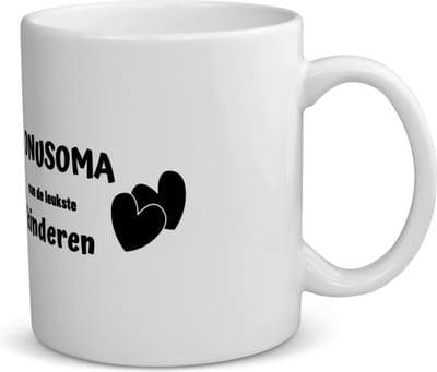 Akyol - bonusoma van de leukste kinderen koffiemok - theemok - Oma - de leukste bonusoma - verjaardag - cadeautje voor oma - kado - geschenk - 350 ML inhoud