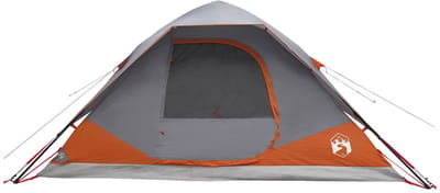 vidaXL - Directe - Tent - met - dak - Grijs - en - Oranje - 305 - x - 215 - x - 140 - cm