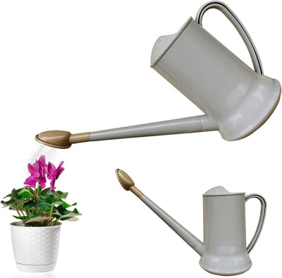 SnelShoppen - 2 Litre Plastic Watering Can met Lange Uitloop - Duurzame Gieter voor Binnen en Buiten - Lichtgewicht Water Sprayer voor Tuin, Bloemen e