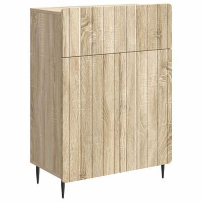 vidaXL - Dressoir - Sonoma - Eiken - 66 - x - 34,5 - x - 92 - cm - Bewerkt - hout