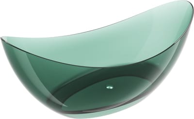 Mexen Vea teal vrijstaande transparante badkuip 180 x 80 , chromen stop - 58091808011