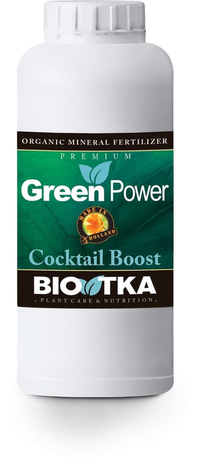 BioTka GREEN POWER (Cocktail Boost) 1 Ltr. (plantvoeding - biologische voeding - biologische plantvoeding - kamerplanten - bio supplement - hydro plantvoeding - plantvoeding aarde - PK Boost - Cocktail Booster - kokos voeding - organisch - booster)