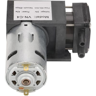 DC24V Mini Kleine Olievrije Vacuümpomp -85KPa Debiet 40L min voor Gas Lucht