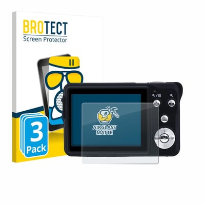 BROTECT - Screenprotector voor Rollei Compactline 880 - Folie Beschermfolie Beschermglas matte 3 Stuks