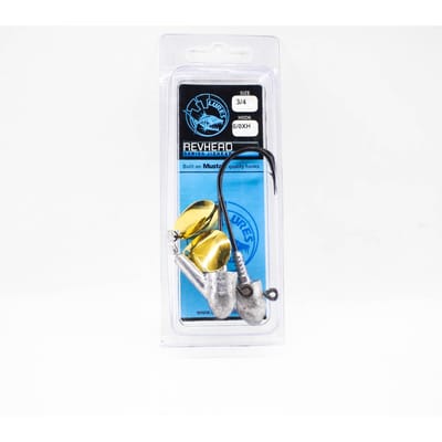 Tackle Tactics TT Rev Head Jig Head HD Goud Colorado 3/4 oz 6/0XH (8539)