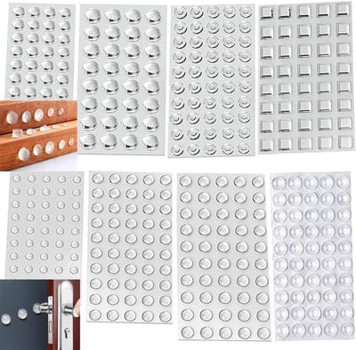 379 Stuks Zelfklevende Rubber Voeten - Transparante Beschermbuffers voor Meubels en Deuren, Geluidsreductie Pads en Antislip Oplossingen