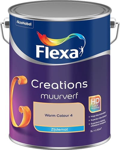 Flexa - Creations Muurverf Zijdemat - Warm Colour 4 - Mengverf - 5 L