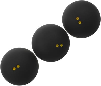Squashballen Set - Trainingsballen Racketballen - Vaardigheden Verbeteren - Hoge Bounce Rubber - 3.80X3.80X3.80CM - Zwart