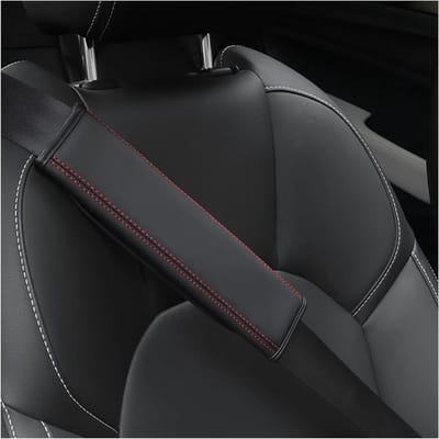 Gordelkussen Auto - Schouderbeschermer - Comfortabel Rijden - Zacht Waterdicht Materiaal - 400 g - Zwart