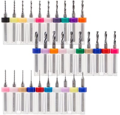 Boorbitset 30 Stuks - Micro Boortjes - Spiraalboor - Wolfraamstaal - Graveerboor - Lage Spaanafvoerweerstand - Microboor