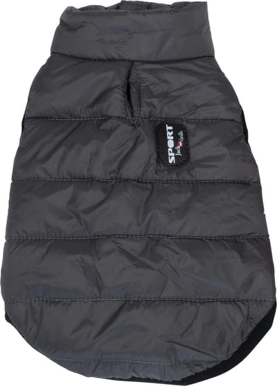 Jack&Vanilla hondenjas - bodywarmer - wind en waterdicht - maat XS - 25cm - grijs - hondenbodywarmer