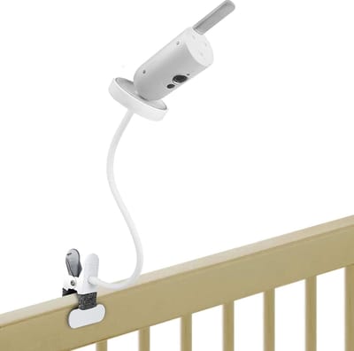 Babyfoon Monitorhouder - Camera Standaard - Baby in Zicht - Flexibele Klem - 250 Gram - Wit