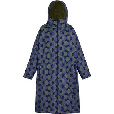 Regatta Dames/Dames Orla Kiely polkadot verkleedbadjas (Blauw/Donkere Olijf)