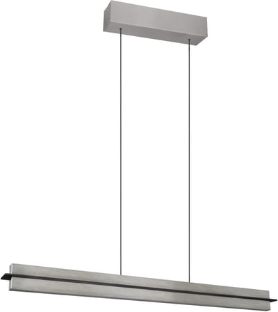 TRIO EMERSON - Hanglamp - Nikkel mat - incl. 1x SMD 22 W - 4-stappen TOUCH dimmer - Traploos instelbare lichtkleur - Geheugen functie - Traploos in hoogte verstelbaar
