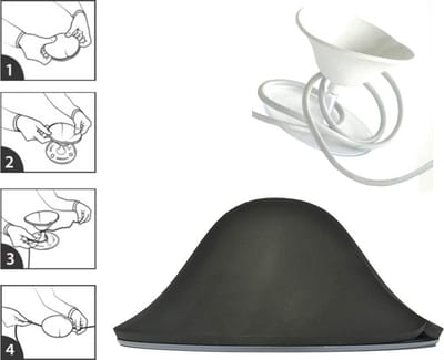 Snoerwinder - Cable Kiss - Zwart - Flexibel kunststof - Ø13 cm x H 5,5 cm