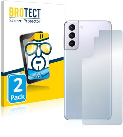 BROTECT - Screenprotector voor Samsung Galaxy S21 / 5G (Achterkant) - Folie Beschermfolie transparant 2 Stuks