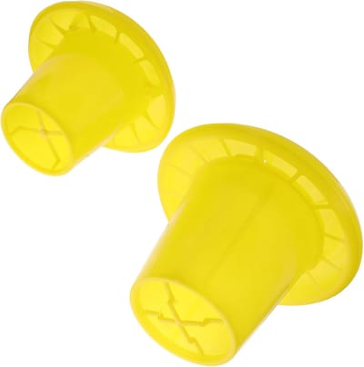Voerbak Kippen - Pluimvee Bak - Buiten Voeren - Zonnedesign Stevig - 2 Stuks - Geel