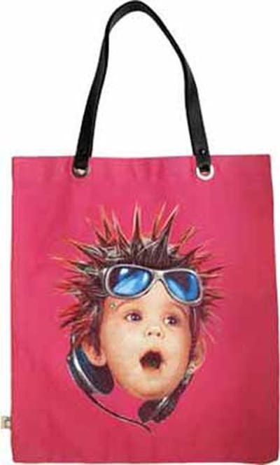 Toetie & Zo Tas Shopper Baby Cool 1, shopper, handtas, boodschappentas, strandtas, roze, fuchsia