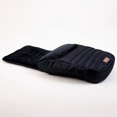 Voetenzak Kinderwagen - Zitkussen - Warm Blijven - Dubbel Gebruik - 89 x 35 cm - Zwart