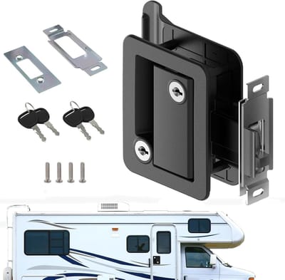Zware Zink Legering Deadbolt Slot met 3 Sleutels, Weerbestendig en Diefstalbestendig voor Caravan, Camper en Trailer Veiligheid