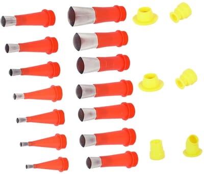 Kitspuit Gereedschap - Kit Afwerking Tool - Gladde Kitranden - Duurzaam Roestvrij Staal - 9x3cm - Rood