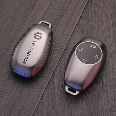 Pour Leapmotor B10 T03 C01 C11 Étui de Clé de Voiture Housse de Porte-Clés Télécommande en TPU Porte-Clés Anti-Rayures Accessoires gray