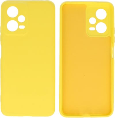 Xiaomi Poco X5 Hoesje - 2.0mm Dikke Fashion Telefoonhoesje Backcover - Siliconen Hoesje - Geel
