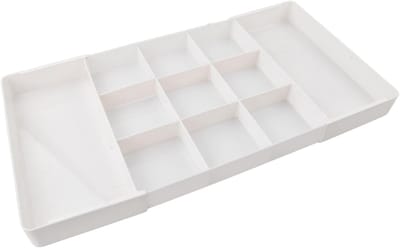 Verstelbare Organizer voor Lades en Bureau, Ideaal voor Kantoor, Slaapkamer en Badkamer met Plastic Compartimenten