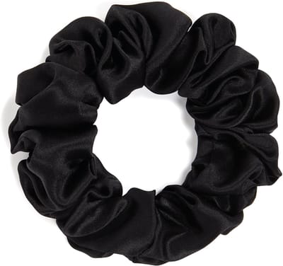 Dore & Rose - Scrunchies - Haar Accessoires - Haar Elastiek - 100% Zijden - Zwart - Nº 18 Ébène du Chêne